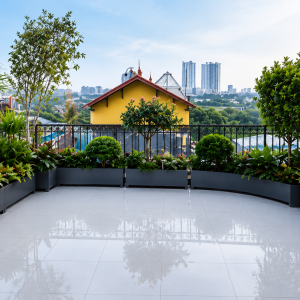 Hồ cá composite dáng uốn