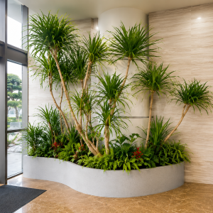 Hồ cá composite dáng uốn