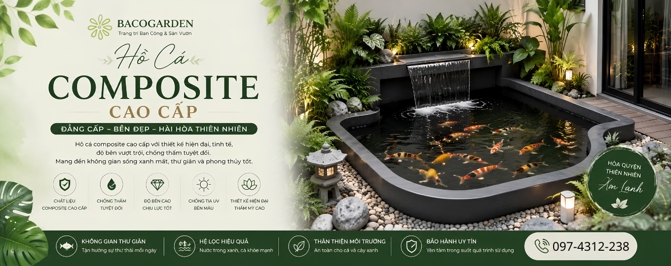 Hồ cá composite cao cấp