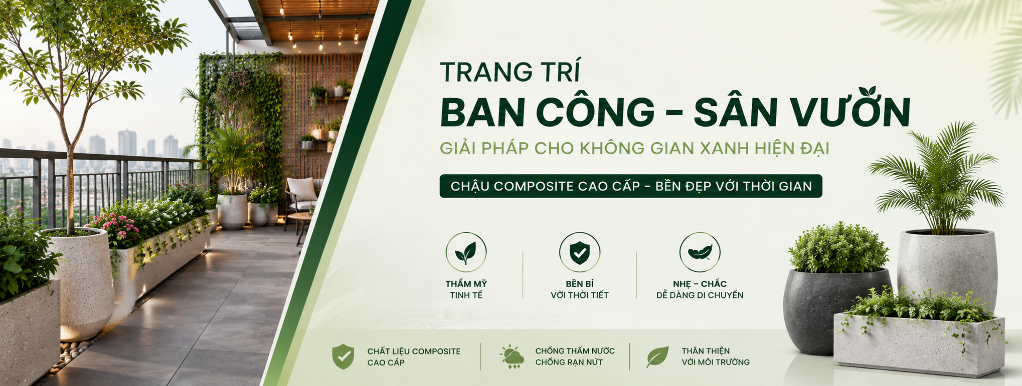 Trang trí ban công