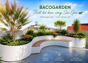 Chậu cây Composite kết hợp ghế ngồi