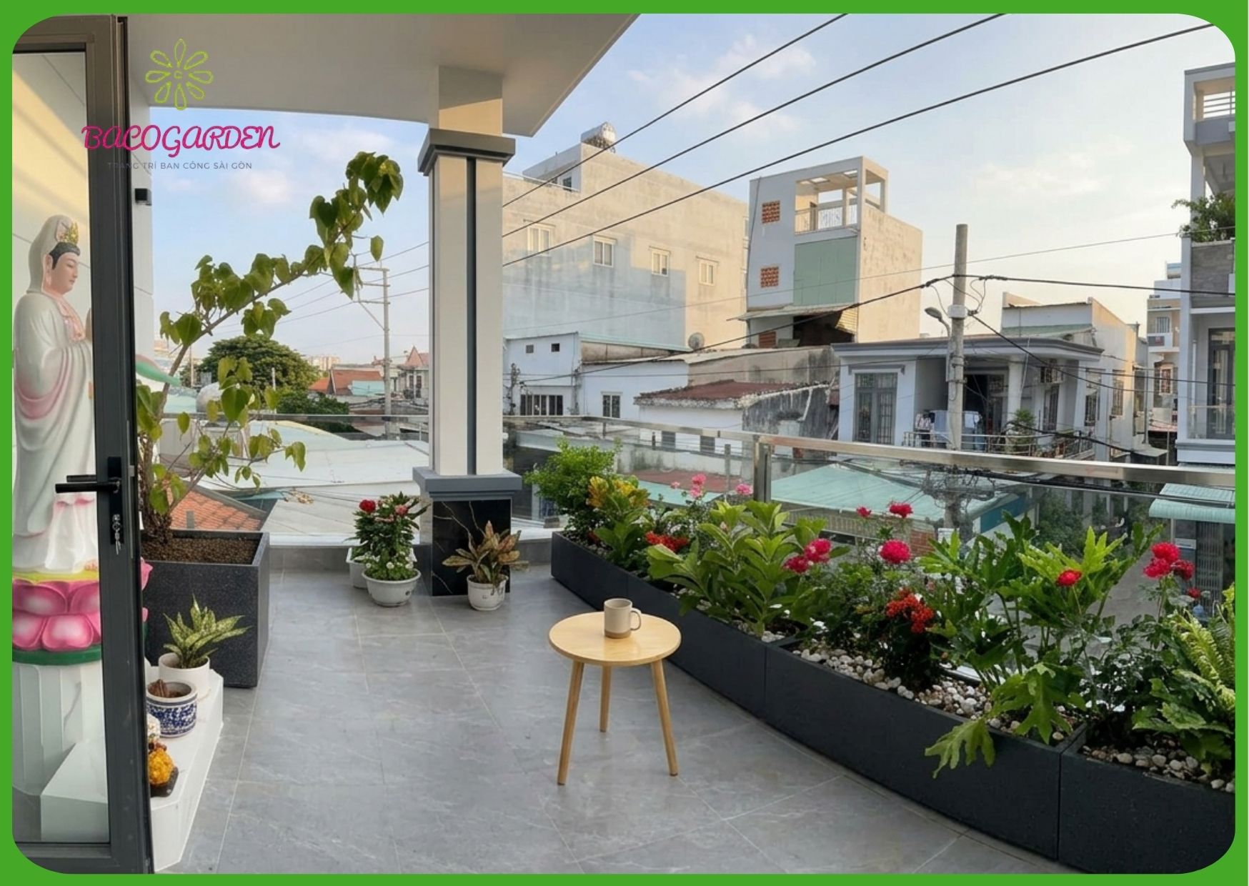 Thiết kế ban công đẹp khách hàng Đỗ Ngọc Toại